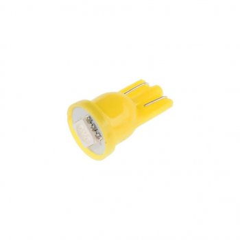 9 р. Лампа светодиодная 12V W5W T10 W2.1x9.5d Yellow MEGAPOWER MEGAPOWER-AUTOMOTIVE 10411y  с доставкой в г. Кемерово. Увеличить фотографию 1