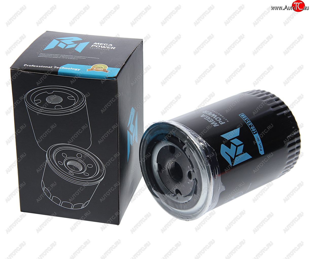 270 р. Фильтр масляный VW Passat AUDI A4 (99-05) SKODA Superb (02-08) MEGAPOWER MEGAPOWER 100-23-158  с доставкой в г. Кемерово