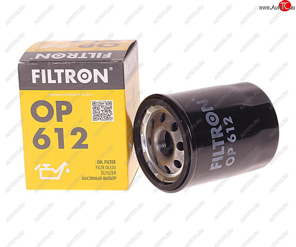 429 р. Фильтр масляный NISSAN Micra (92-10) (1.01.2-1.4),Primera (90-98) (2.0) FILTRON FILTRON op612  с доставкой в г. Кемерово