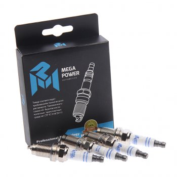 1 479 р. Свеча зажигания VW Golf 5,6,Jetta,Passat B6 AUDI A3 SKODA Octavia,Fabia (1.4 FSI) (4шт.) MEGAPOWER MEGAPOWER 370-31-122  с доставкой в г. Кемерово. Увеличить фотографию 2