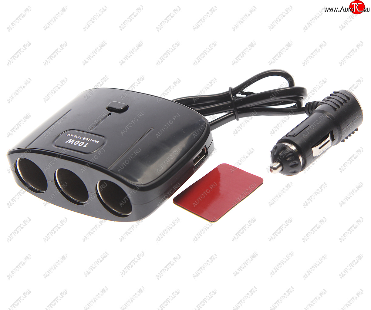 298 р. Разветвитель прикуривателя 3-х гнездовой 12-24V 2USB OLESSON OLESSON no.1635  с доставкой в г. Кемерово