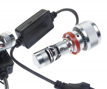 4 899 р. Лампа светодиодная 12V H11 PGJ19-2 линза 4300K бокс (2шт.) CLEARLIGHT CLEARLIGHT kbm cl h11 mini pro 4k-2  с доставкой в г. Кемерово. Увеличить фотографию 3