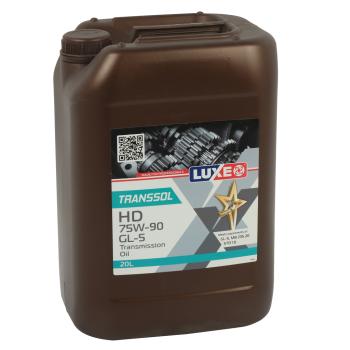 10 999 р. Масло трансмиссионное TRANSSOL HD GL-5MT-1 75W90 синт.20л18кг LUXE LUXE 30235  с доставкой в г. Кемерово. Увеличить фотографию 1