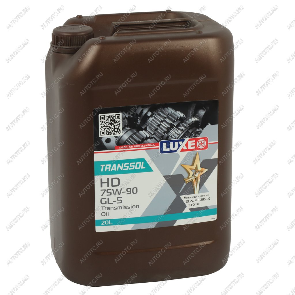 10 999 р. Масло трансмиссионное TRANSSOL HD GL-5MT-1 75W90 синт.20л18кг LUXE LUXE 30235  с доставкой в г. Кемерово
