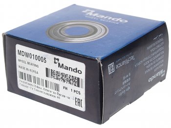 2 779 р. Подшипник ступицы HYUNDAI Elantra (11-) KIA Cerato (08-),Ceed (06-),Soul передней MANDO MANDO mdw010005 MANDO mdw010005  с доставкой в г. Кемерово. Увеличить фотографию 2