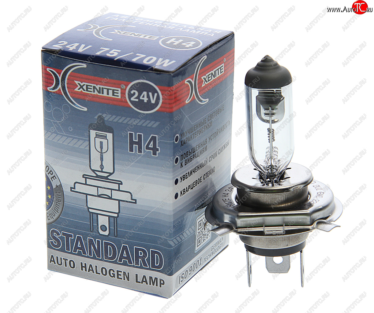 202 р. Лампа 24V H4 7570W P43t 3200К Standard XENITE XENITE 1007064  с доставкой в г. Кемерово