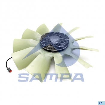 42 699 р. Вентилятор SCANIA P,G,R,T series (04-) в сборе с вискомуфтой SAMPA SAMPA 043.342-01  с доставкой в г. Кемерово. Увеличить фотографию 1