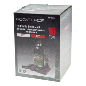 2 799 р. Домкрат бутылочный 10т 190-360мм с клапаном ROCKFORCE ROCKFORCE rf-t91004 ROCKFORCE rf-t91004  с доставкой в г. Кемерово. Увеличить фотографию 3