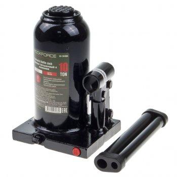 2 799 р. Домкрат бутылочный 10т 190-360мм с клапаном ROCKFORCE ROCKFORCE rf-t91004 ROCKFORCE rf-t91004  с доставкой в г. Кемерово. Увеличить фотографию 1