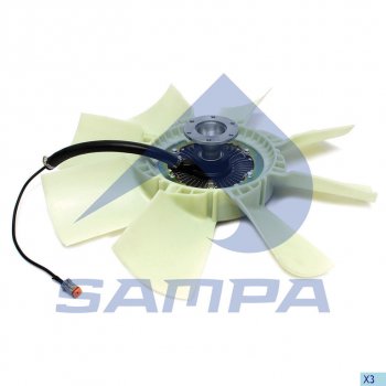 40 999 р. Вискомуфта SCANIA привода вентилятора (с крыльчаткой) SAMPA SAMPA 041.414-01  с доставкой в г. Кемерово. Увеличить фотографию 1