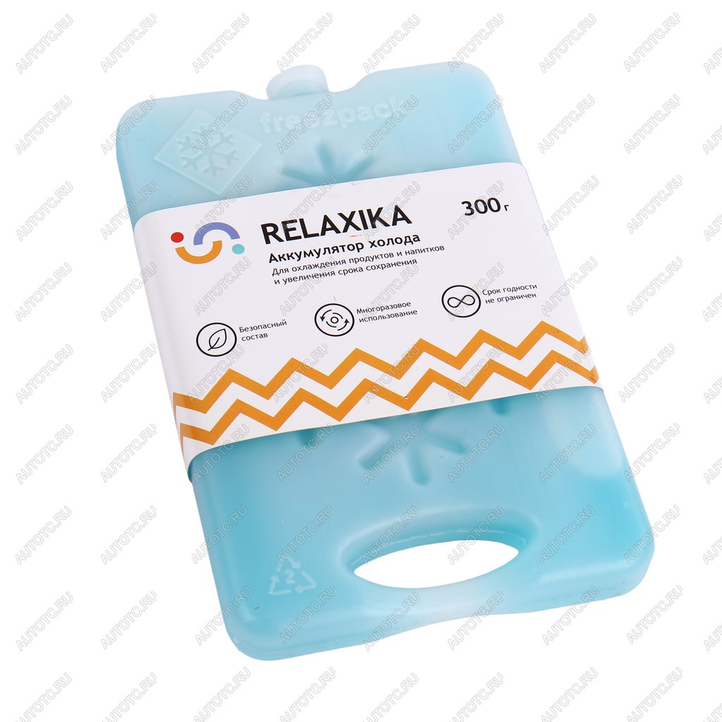 419 р. Аккумулятор холода 300г водно-солевой (жесткий) RELAXIKA RELAXIKA rel20300  с доставкой в г. Кемерово
