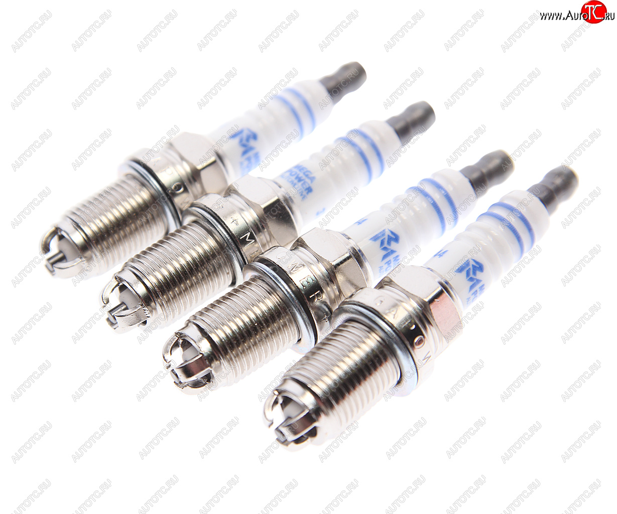 759 р. Свеча зажигания VW Bora,Golf 4,5,6,Passat B3,B5,B6 (1.41.61.8) AUDI A3 SEAT SKODA (4шт.) MEGAPOWER MEGAPOWER 370-31-121  с доставкой в г. Кемерово