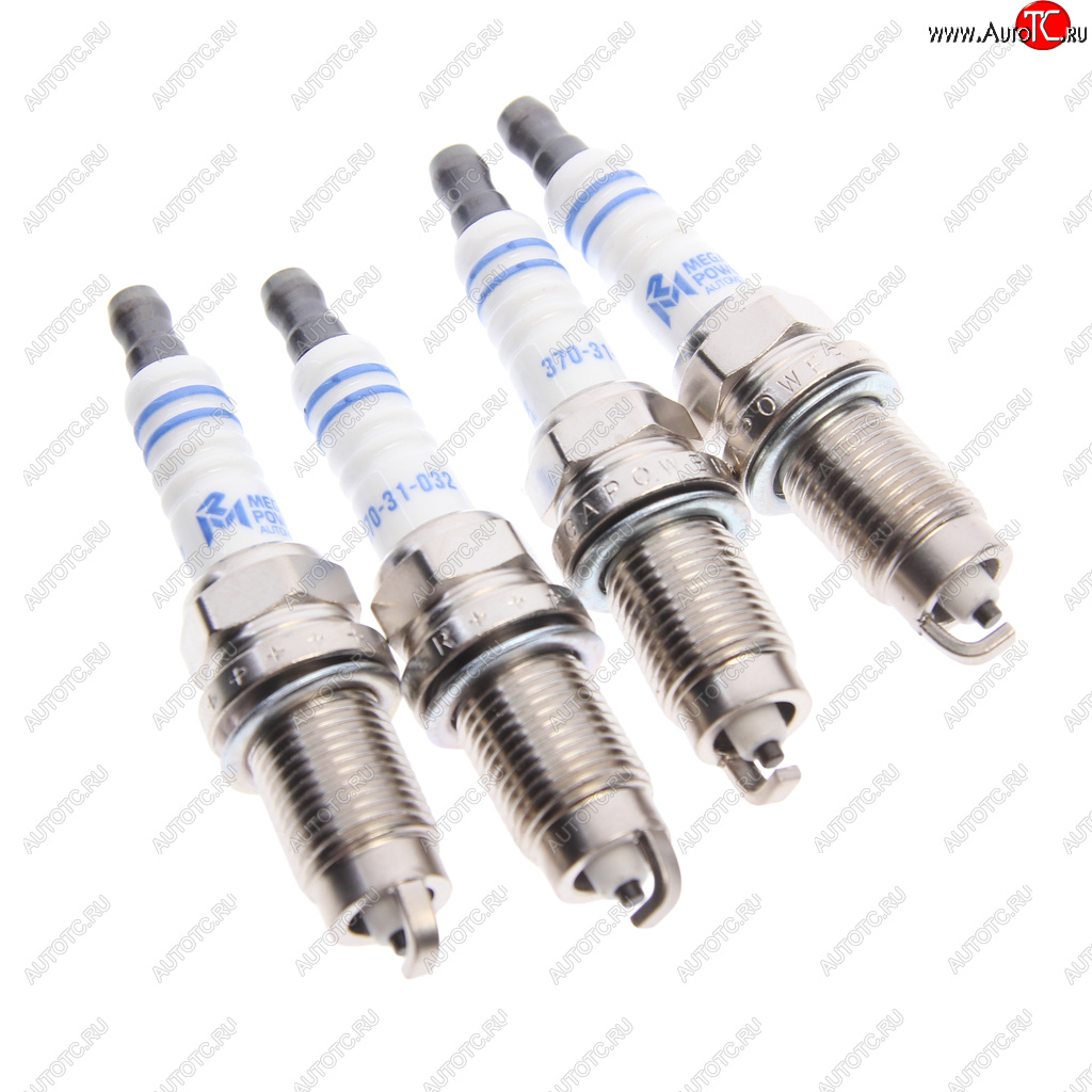 589 р. Свеча зажигания VW Golf 5,6,Jetta,Polo Sedan SKODA Fabia,Octavia (1.21.41.6) (4шт.) MEGAPOWER MEGAPOWER 370-31-099  с доставкой в г. Кемерово