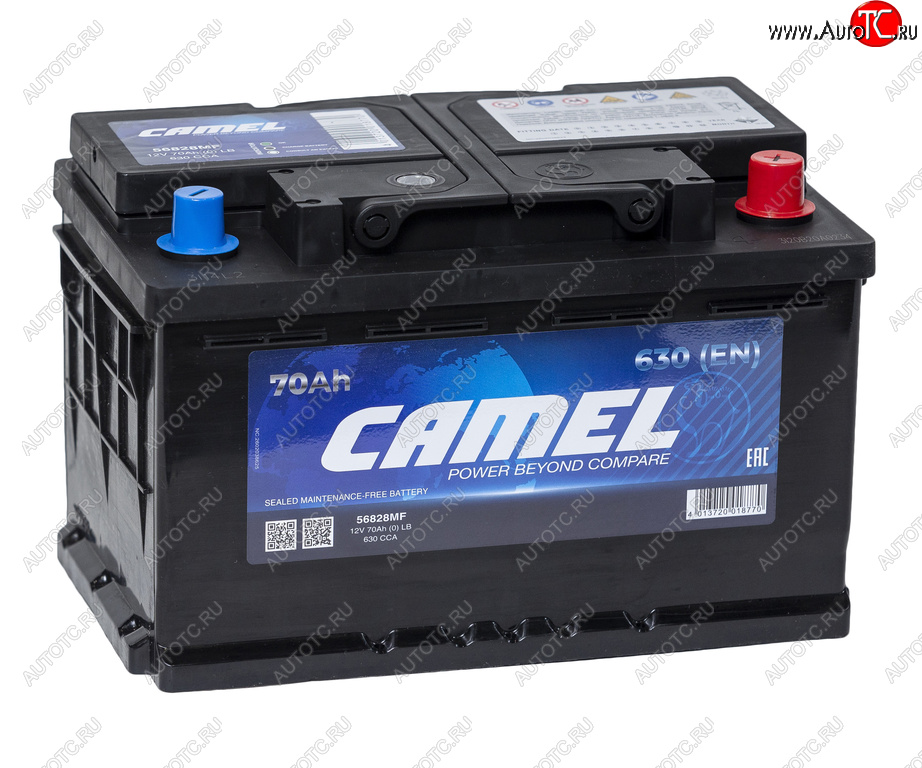 9 199 р. Аккумулятор CAMEL 70Ач обратная полярность, низкий CAMEL 6ст70(0) lb3  с доставкой в г. Кемерово
