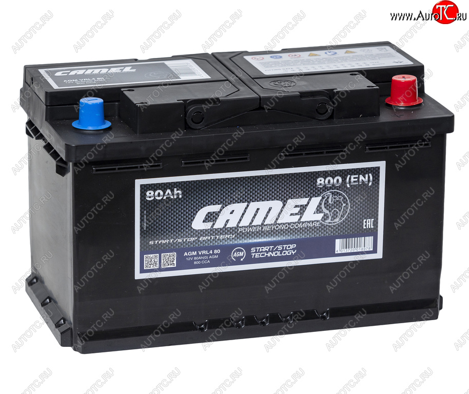 16 999 р. Аккумулятор CAMEL AGM 80Ач обратная полярность CAMEL 6ст80(0) l4  с доставкой в г. Кемерово