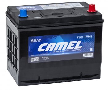 11 849 р. Аккумулятор CAMEL Asia 80Ач обратная полярность CAMEL 6ст80(0) 105d26l  с доставкой в г. Кемерово. Увеличить фотографию 1