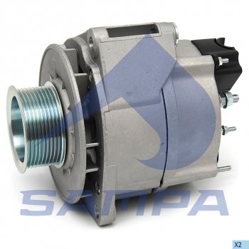 17 299 р. Генератор MERCEDES дв.OM541,542 28В 100А с шкивом (9 ручьев) SAMPA SAMPA 206.135  с доставкой в г. Кемерово. Увеличить фотографию 1