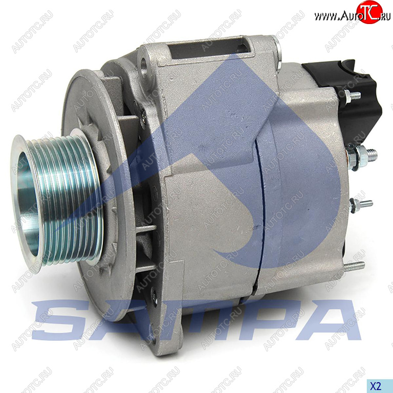 17 299 р. Генератор MERCEDES дв.OM541,542 28В 100А с шкивом (9 ручьев) SAMPA SAMPA 206.135  с доставкой в г. Кемерово
