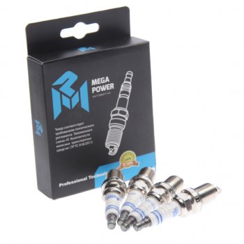 569 р. Свеча зажигания DAEWOO Matiz (98-)(0.81.0) RENAULT Clio,Megane HONDA KAWASAKI (4шт.) MEGAPOWER MEGAPOWER 370-31-086  с доставкой в г. Кемерово. Увеличить фотографию 3