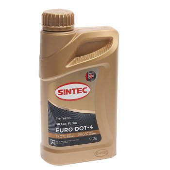 469 р. Жидкость тормозная DOT-4 0.910кг Euro SINTEC SINTEC 800736  с доставкой в г. Кемерово. Увеличить фотографию 1