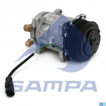 16 599 р. Компрессор MAN TGA TGS TGX кондиционера SAMPA SAMPA 024.142  с доставкой в г. Кемерово. Увеличить фотографию 1