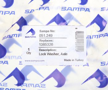 1 129 р. Шайба DAF ступицы стопорная SAMPA SAMPA 051.249  с доставкой в г. Кемерово. Увеличить фотографию 3