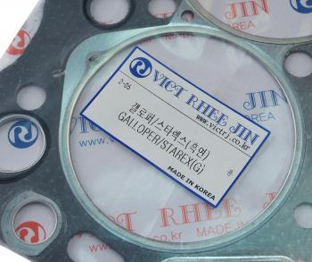 1 469 р. Прокладка головки блока HYUNDAI Porter t=1.40мм (G) RHEE JIN RHEE JIN 22311-42065(g)  с доставкой в г. Кемерово. Увеличить фотографию 2