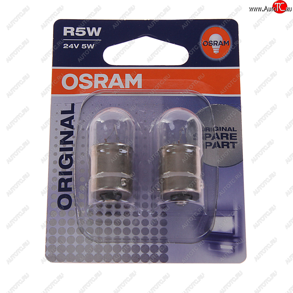 174 р. Лампа 24V R5W BA15s блистер (2шт.) OSRAM OSRAM 5627-02b  с доставкой в г. Кемерово