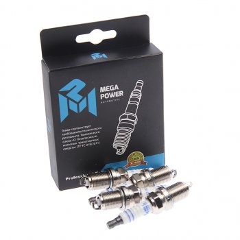 449 р. Свеча зажигания KIA Rio 2,Carens 2 (1.6),Spectra (16V) (4шт.) MEGAPOWER MEGAPOWER 370-31-095  с доставкой в г. Кемерово. Увеличить фотографию 2