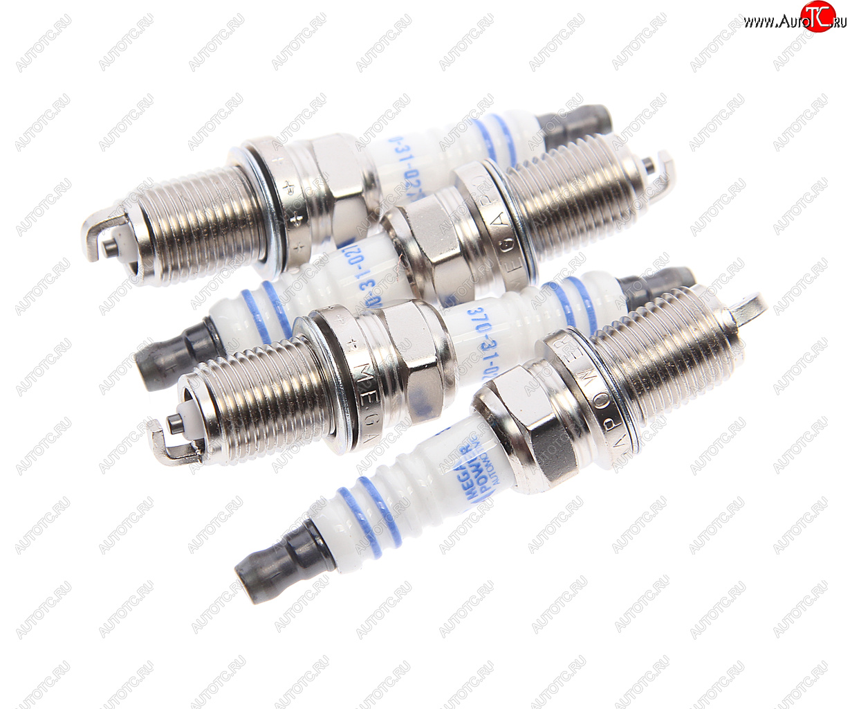 449 р. Свеча зажигания KIA Rio 2,Carens 2 (1.6),Spectra (16V) (4шт.) MEGAPOWER MEGAPOWER 370-31-095  с доставкой в г. Кемерово