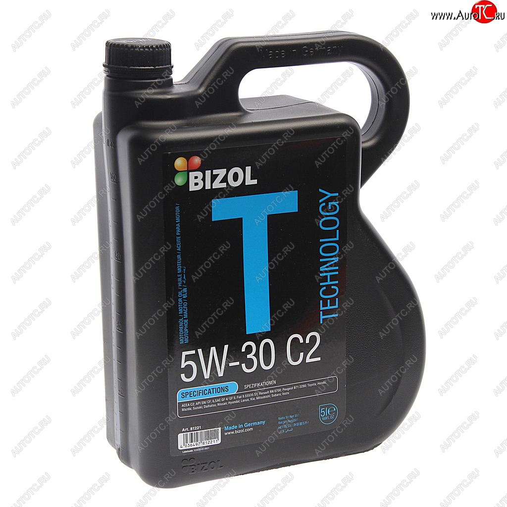 4 999 р. Масло моторное TECHNOLOGY 5W30 C2 синт.5л BIZOL BIZOL 81221  с доставкой в г. Кемерово
