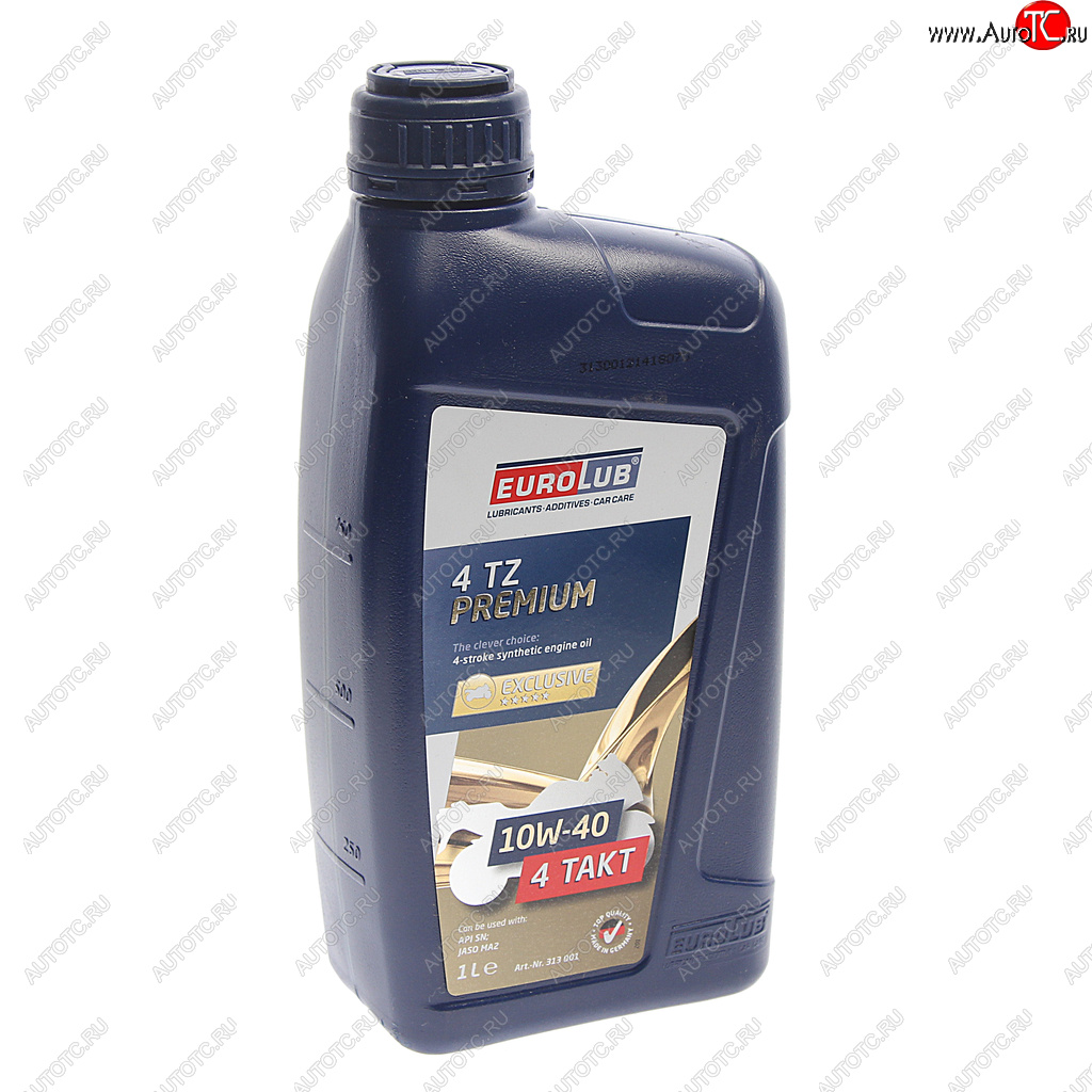 1 579 р. Масло моторное для 4-х тактных двигателей MOTO 4TZ Premium 10W40 синт.1л EUROLUB EUROLUB 313001  с доставкой в г. Кемерово
