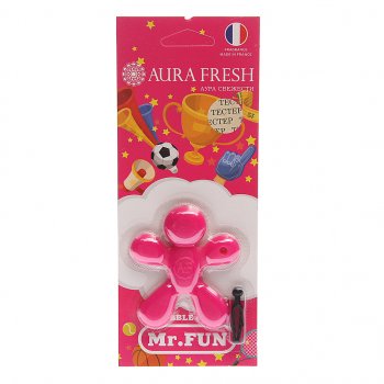 208 р. Ароматизатор на дефлектор полимерный (bubble gum) 23г Mr.Fun AURA FRESH AURA FRESH 23178  с доставкой в г. Кемерово. Увеличить фотографию 1