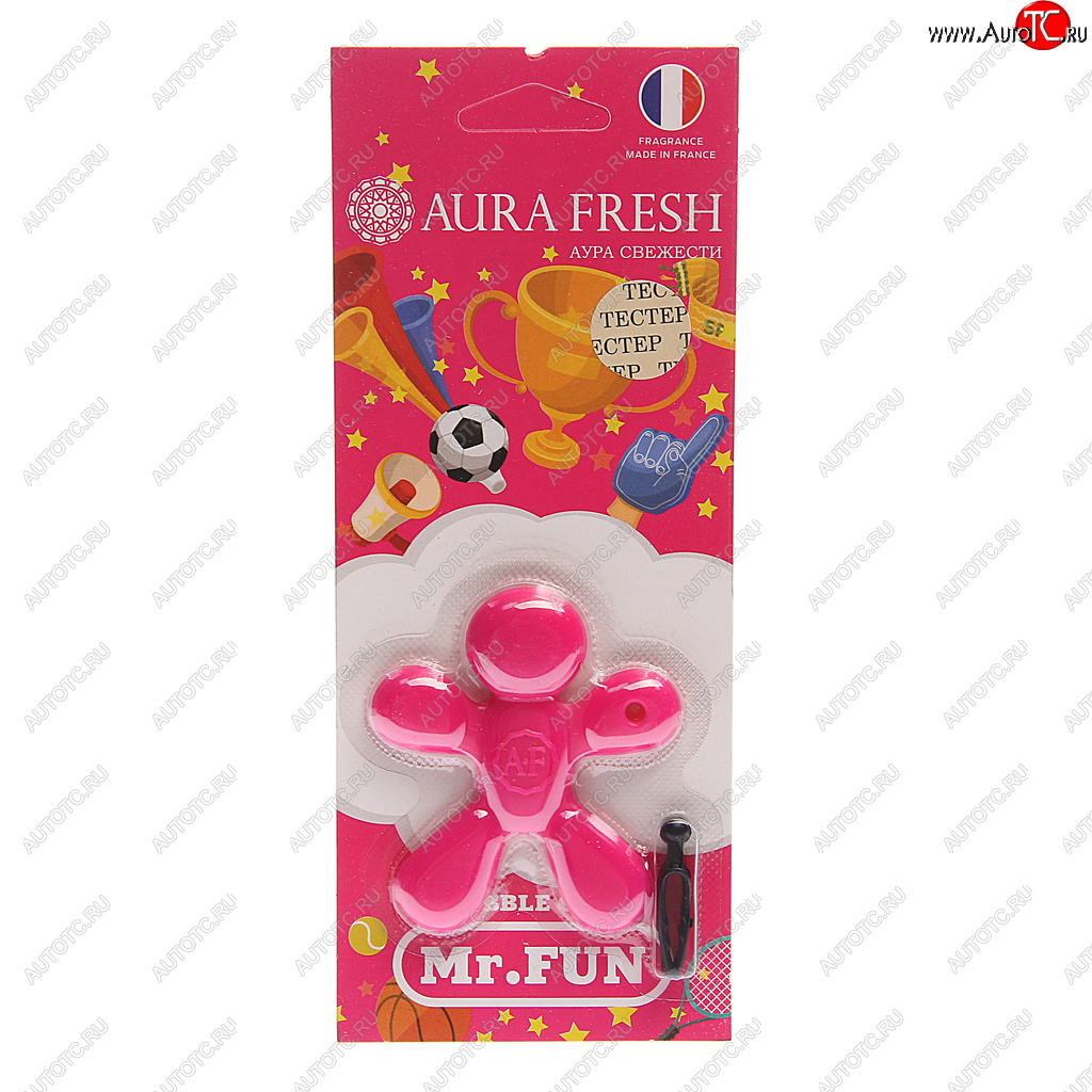 208 р. Ароматизатор на дефлектор полимерный (bubble gum) 23г Mr.Fun AURA FRESH AURA FRESH 23178  с доставкой в г. Кемерово