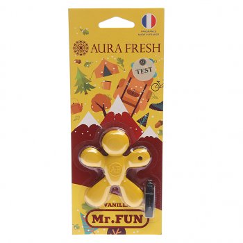 208 р. Ароматизатор на дефлектор полимерный (vanilla) 23г Mr.Fun AURA FRESH AURA FRESH 23180  с доставкой в г. Кемерово. Увеличить фотографию 1