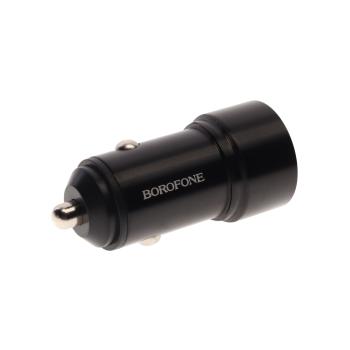 234 р. Устройство зарядное в прикуриватель 1USB 12V BOROFONE BOROFONE bz19a black  с доставкой в г. Кемерово. Увеличить фотографию 2
