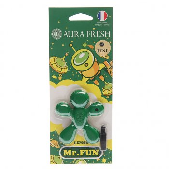 208 р. Ароматизатор на дефлектор полимерный (lemon) 23г Mr.Fun AURA FRESH AURA FRESH 23179  с доставкой в г. Кемерово. Увеличить фотографию 1