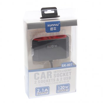 339 р. Разветвитель прикуривателя 2-х гнездовой 12-24V 2USB OLESSON OLESSON no.sk-807  с доставкой в г. Кемерово. Увеличить фотографию 3