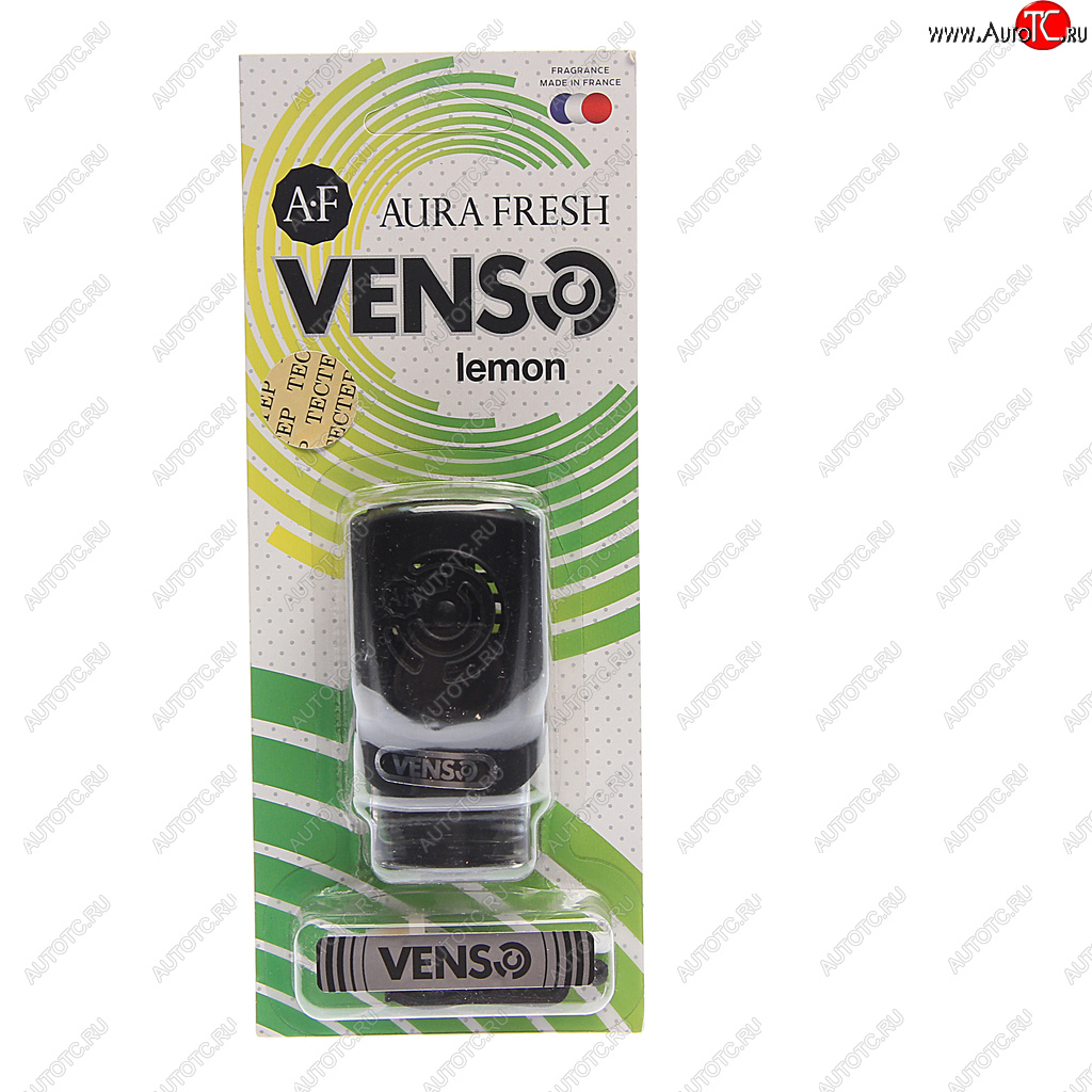 296 р. Ароматизатор на дефлектор жидкостный (lemon) 6мл Venso AURA FRESH AURA FRESH 23329  с доставкой в г. Кемерово