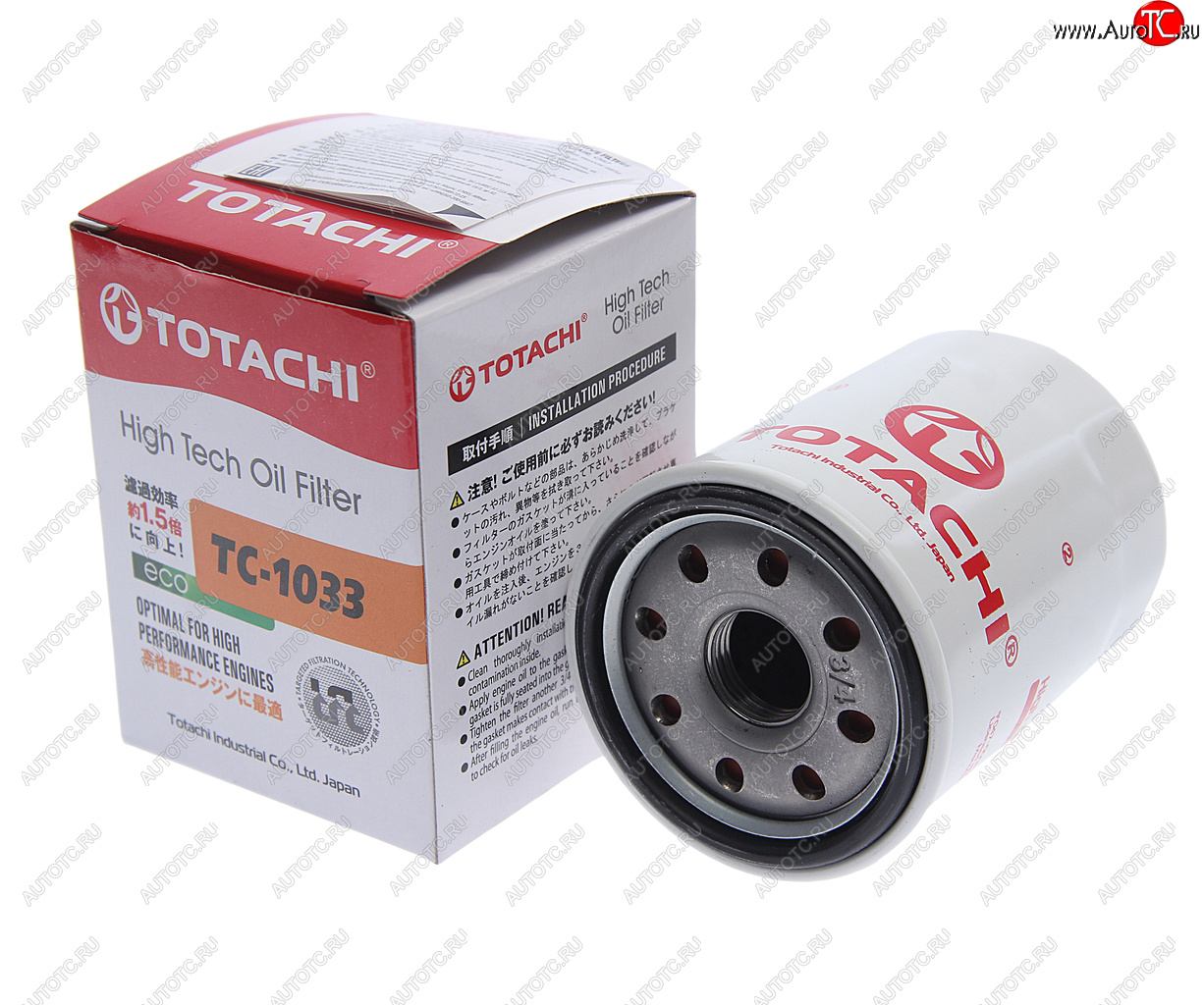 319 р. Фильтр масляный GEELY Atlas,Emgrand TOYOTA Avensis (03-),Corolla (02-) TOTACHI TOTACHI tc-1033  с доставкой в г. Кемерово