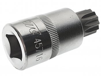 449 р. Бита-головка 12 SPLINE М16х55мм JTC JTC TOOLS CO., LTD jtc-45716  с доставкой в г. Кемерово. Увеличить фотографию 1