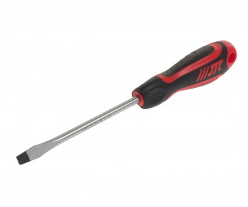 499 р. Отвертка шлицевая SL 6.5х100мм усиленная (сталь Cr-Mo) JTC JTC TOOLS CO., LTD jtc-7609  с доставкой в г. Кемерово. Увеличить фотографию 1