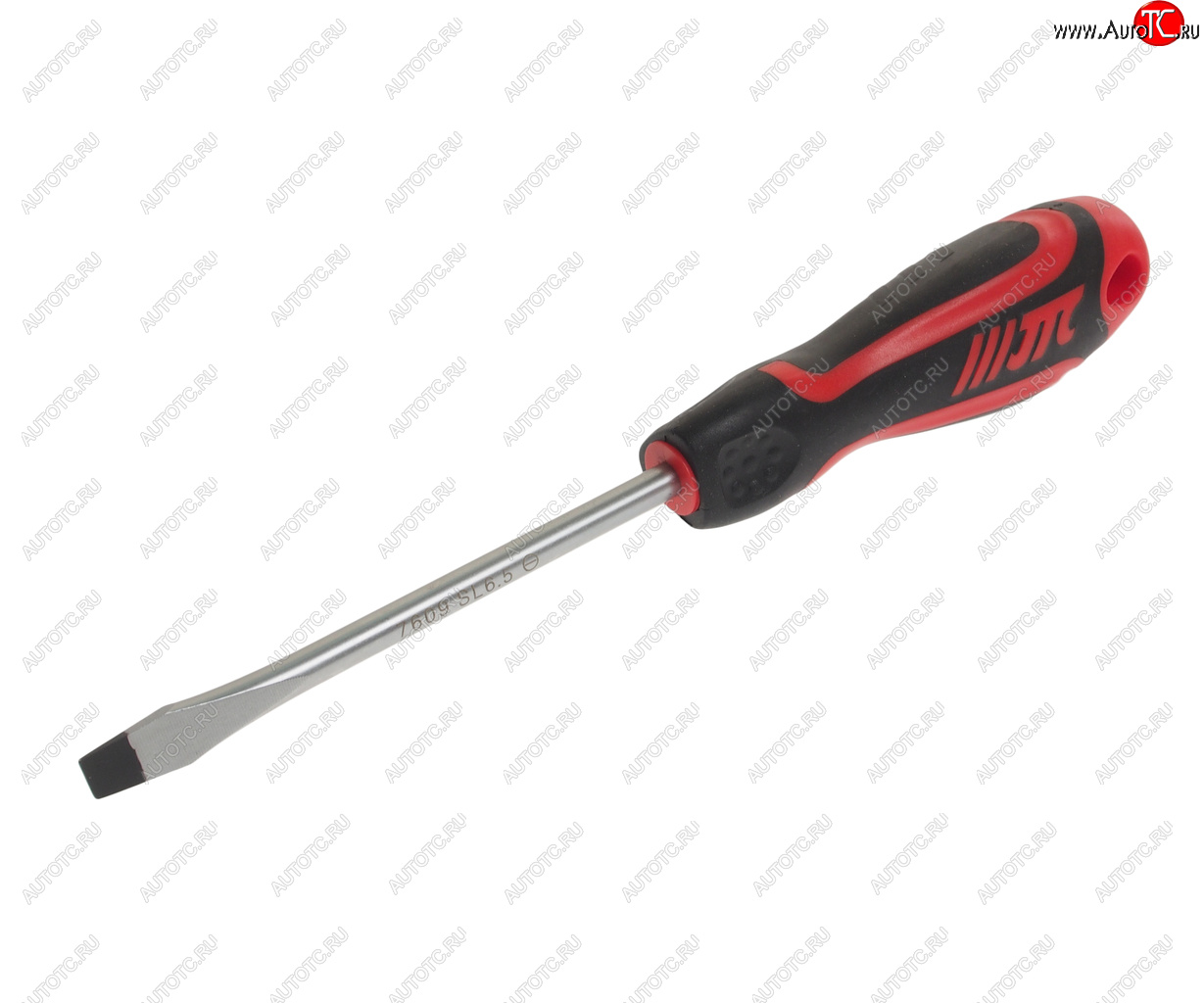 499 р. Отвертка шлицевая SL 6.5х100мм усиленная (сталь Cr-Mo) JTC JTC TOOLS CO., LTD jtc-7609  с доставкой в г. Кемерово