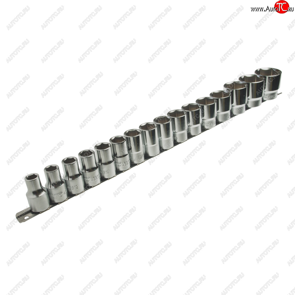 5 249 р. Набор головок торцевых 12 10-32мм 6-ти гранных на планке JTC JTC TOOLS CO., LTD jtc-h416m  с доставкой в г. Кемерово