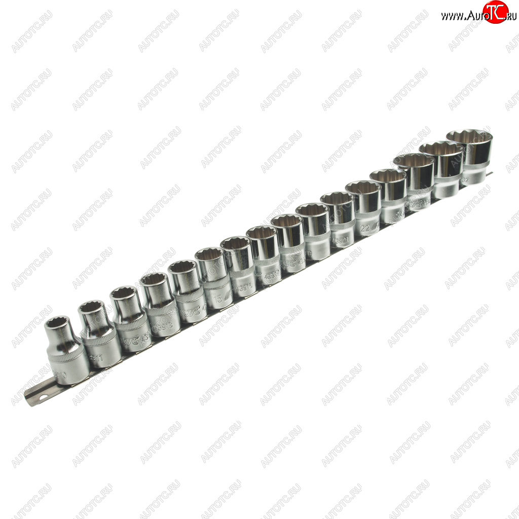 4 999 р. Набор головок торцевых 12 12-ти гранных 10-32мм на планке JTC JTC TOOLS CO., LTD jtc-t416m  с доставкой в г. Кемерово