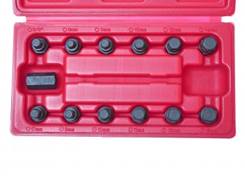 3 399 р. Головка для маслосливных пробок 13 предметов в кейсе JTC JTC TOOLS CO., LTD jtc-1117  с доставкой в г. Кемерово. Увеличить фотографию 2