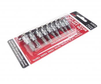 1 599 р. Набор бит 14 TORX 5-ти гранных TS10H-TS50H 9 предметов JTC JTC TOOLS CO., LTD jtc-3303  с доставкой в г. Кемерово. Увеличить фотографию 2