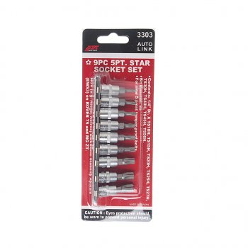 1 599 р. Набор бит 14 TORX 5-ти гранных TS10H-TS50H 9 предметов JTC JTC TOOLS CO., LTD jtc-3303  с доставкой в г. Кемерово. Увеличить фотографию 3