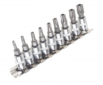 1 599 р. Набор бит 14 TORX 5-ти гранных TS10H-TS50H 9 предметов JTC JTC TOOLS CO., LTD jtc-3303  с доставкой в г. Кемерово. Увеличить фотографию 1