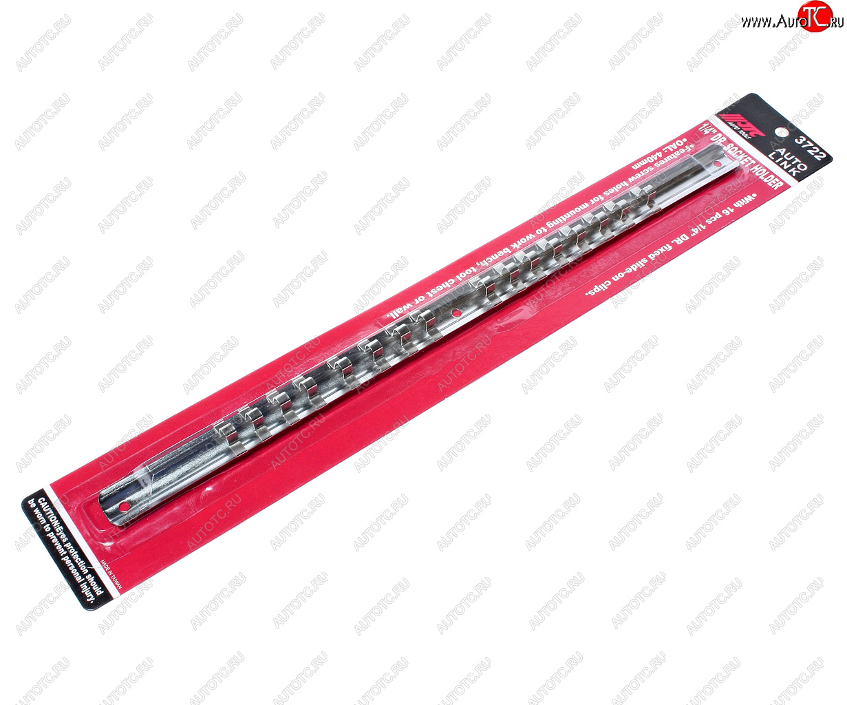 359 р. Держатель головок 14 L=400мм стальная рейка 16шт. JTC JTC TOOLS CO., LTD jtc-3722  с доставкой в г. Кемерово